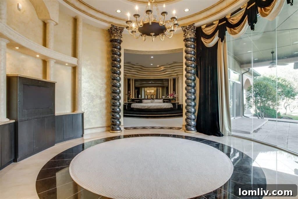 Exterior of Chateau Montclair, Deion Sanders' former home in Prosper