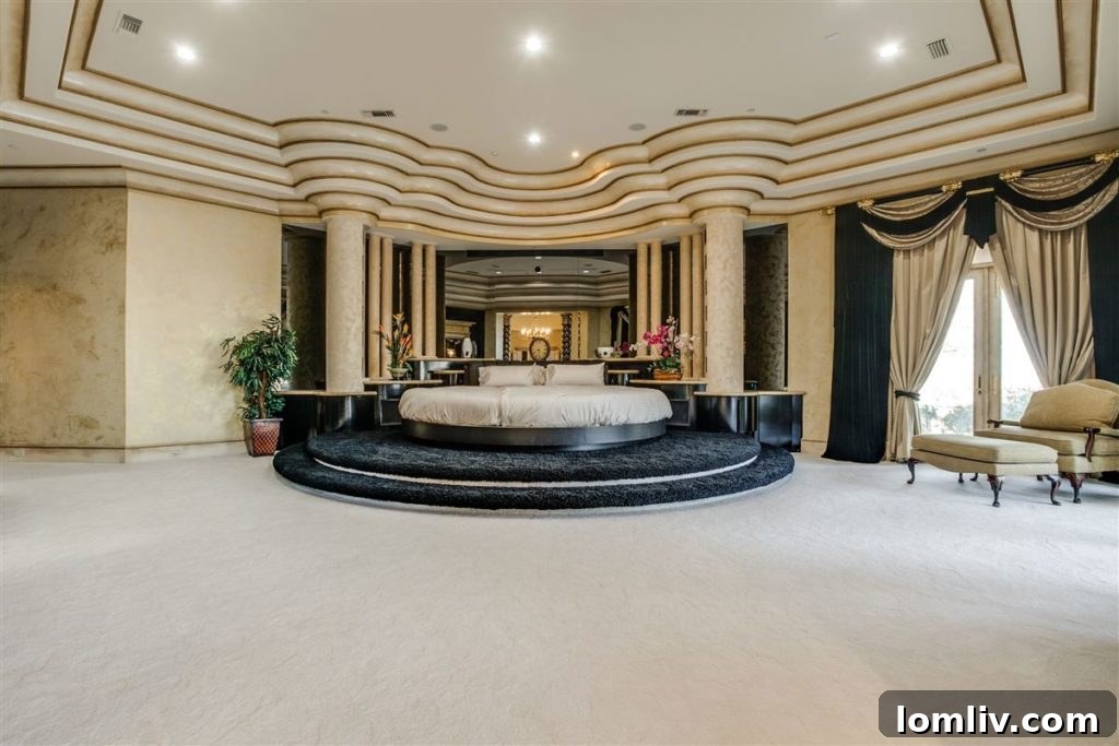 Luxurious living space inside Chateau Montclair