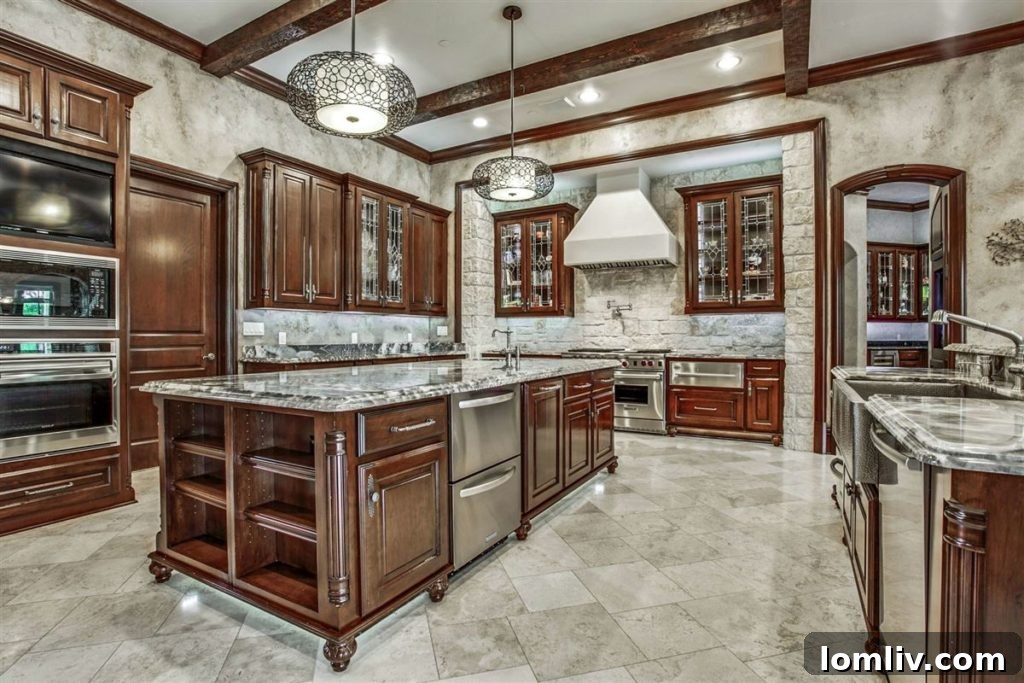 Luxurious master bathroom with spa features