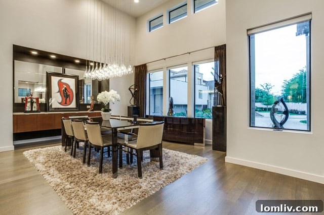 Luxury Contemporary Home in Preston Hollow, Dallas, Texas - Staircase