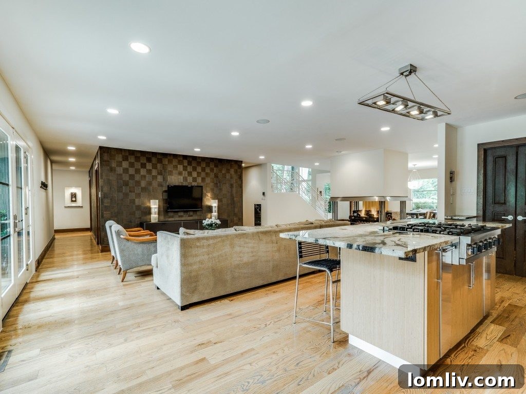 Luxurious living space with contemporary furnishings and ample natural light