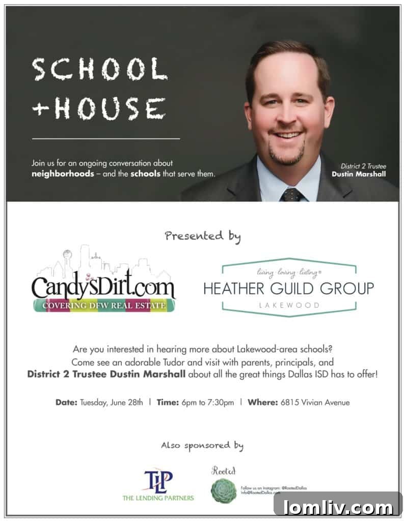 School + House Event Flyer