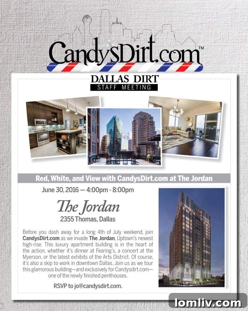 Stunning Dallas Skyline with Luxury Apartment Buildings