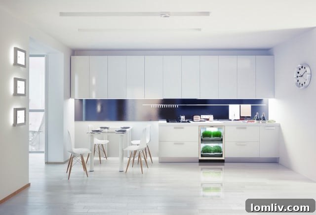 Urban Cultivator in Modern White Kitchen