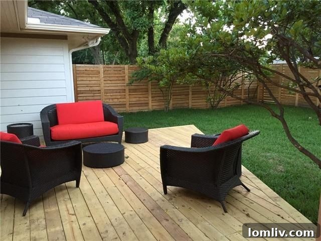Outdoor deck and backyard at 9951 Kilarney Drive