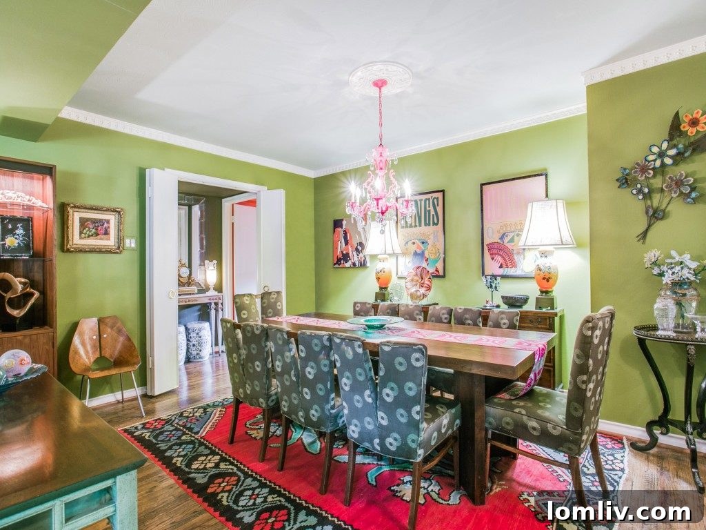 Detailed view of the original glass-front Geneva St. Charles cabinetry, a hallmark of premium mid-century kitchen design, in a modern Dallas kitchen