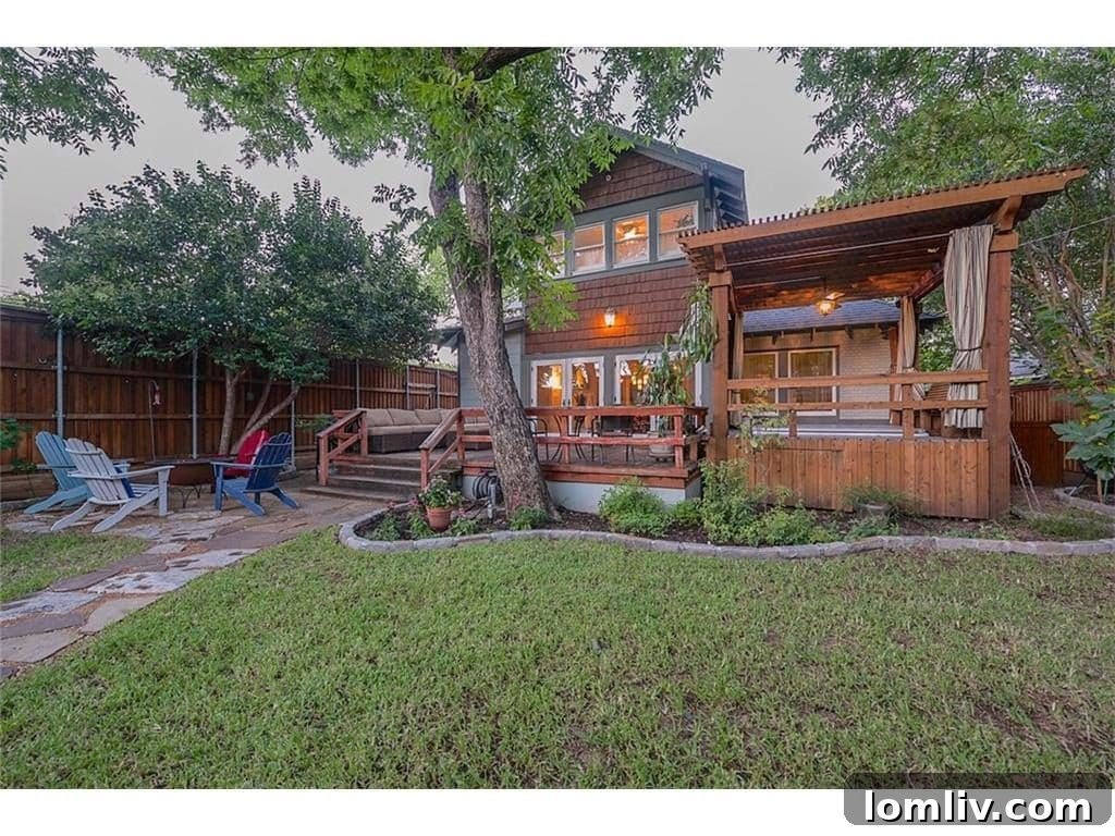 Expansive Grassy Backyard with Mature Trees