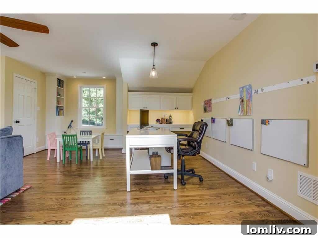 Upstairs Bedroom with Ample Natural Light and Cozy Ambiance