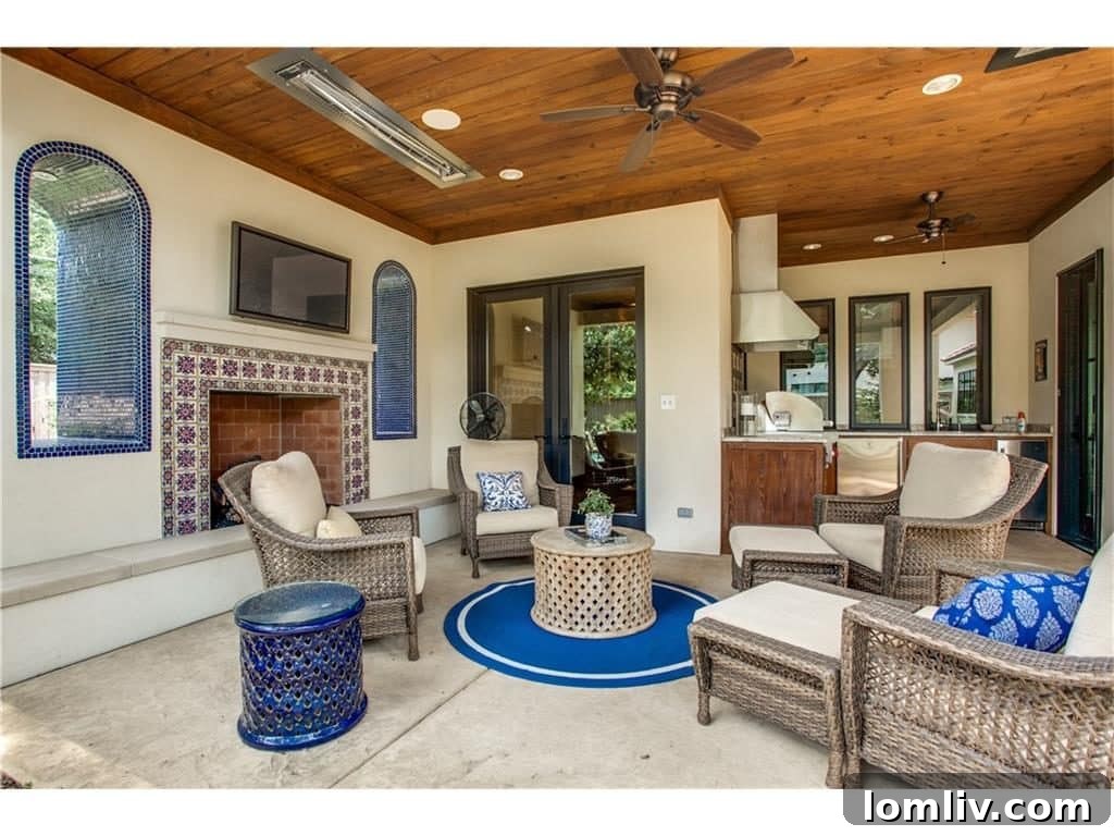 Resort-Style Outdoor Pool and Patio Area