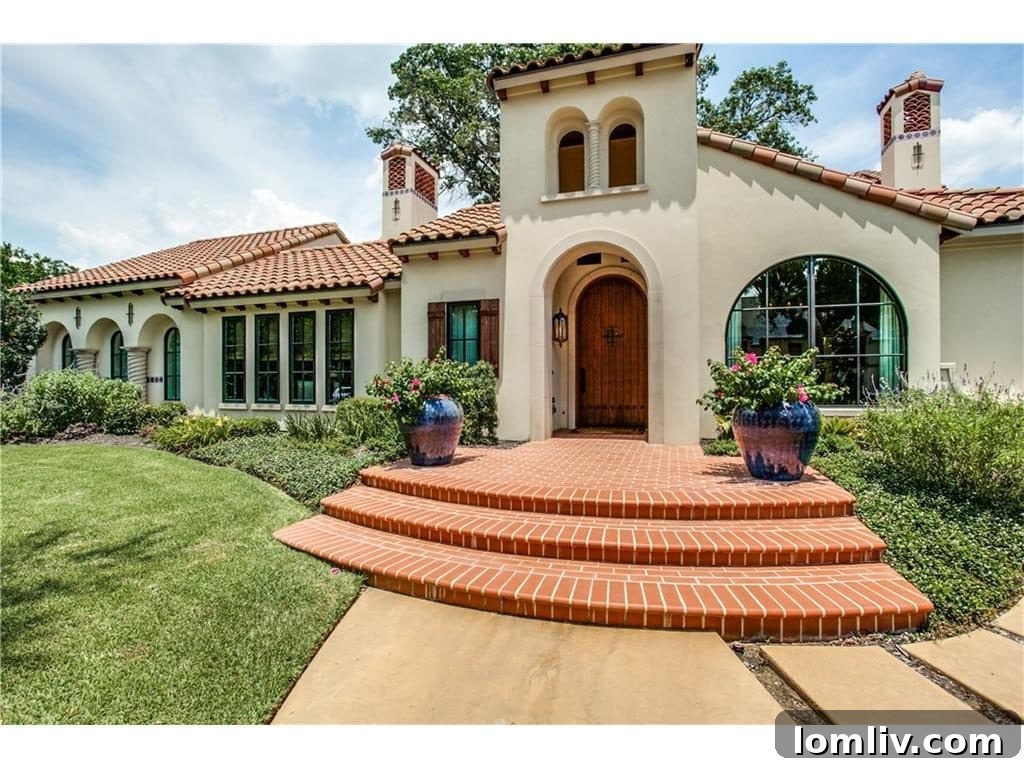 Expansive Exterior View of a Dallas Luxury Home