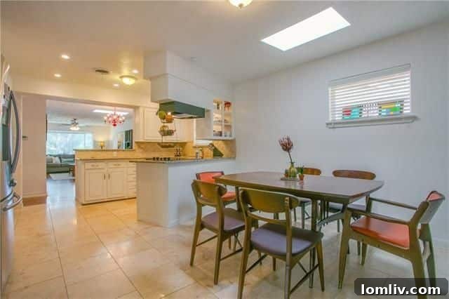 Bright interior hallway with gleaming hardwood floors