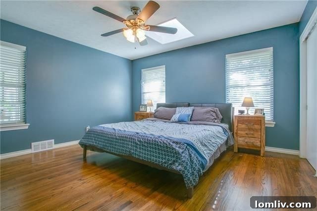 Another view of the uniquely tiled bathroom, highlighting its vintage appeal
