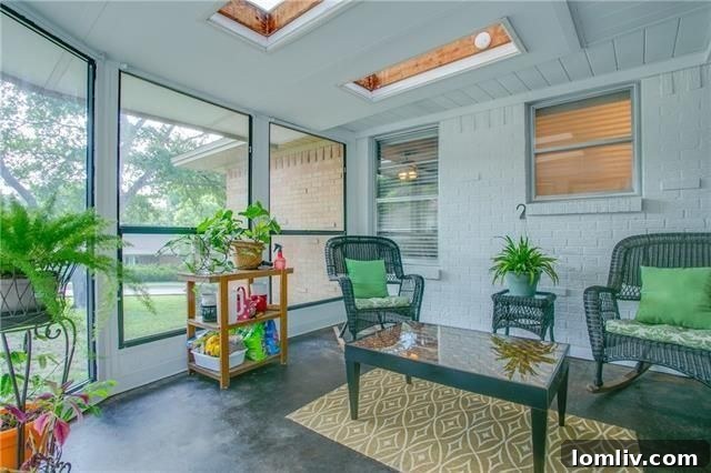 Spacious kitchen area with new granite countertops and ample storage