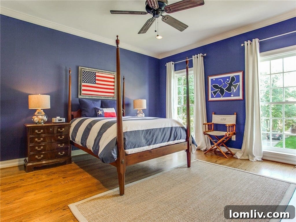Spacious Master Bedroom with Floor-to-Ceiling Windows