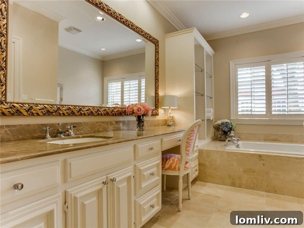 Detail of Carrara Marble in Bathroom
