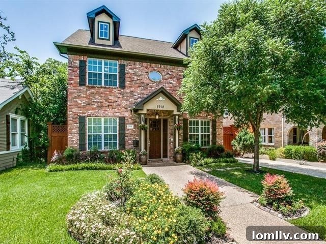 Elegant living room interior with hardwood floors and natural light at 5918 Llano Ave