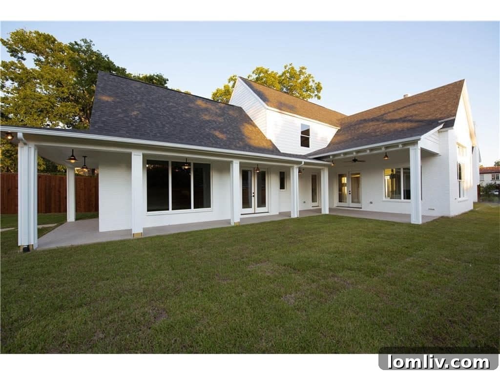 Cambridge Homes' M Streets Modern Farmhouse: Designed with HGTV Flair 13 Exterior View of the Modern Farmhouse at 6203 Mercedes Avenue, East Dallas