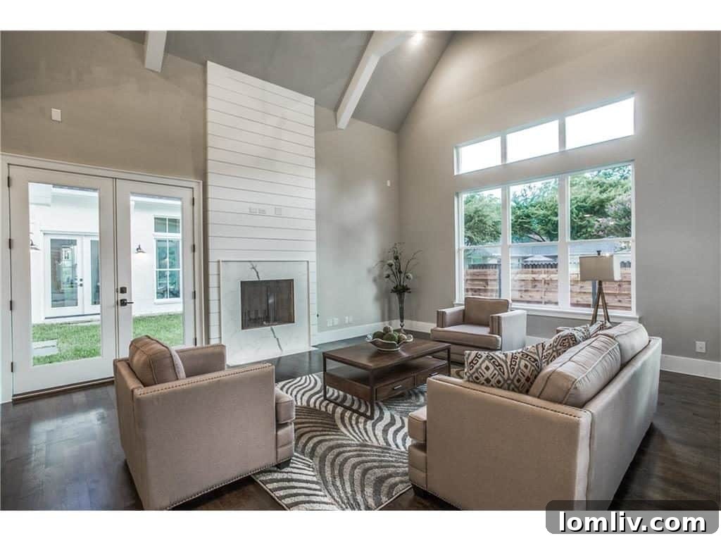 Cambridge Homes' M Streets Modern Farmhouse: Designed with HGTV Flair 4 Spacious Living Areas with Vaulted Ceilings and Shiplap Accents in East Dallas Home