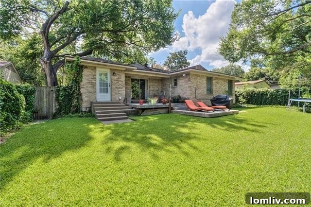 Architectural Excellence: Dallas Modern Townhome Tops Our Open House Guide 12 Backyard deck perfect for relaxation