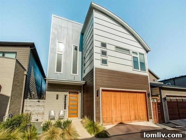Architectural Excellence: Dallas Modern Townhome Tops Our Open House Guide 13 Modern exterior of 3859 Pine Tree Ct.