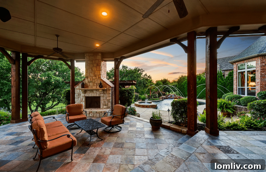 Elegant Colleyville estate with large swimming pool and golf course views