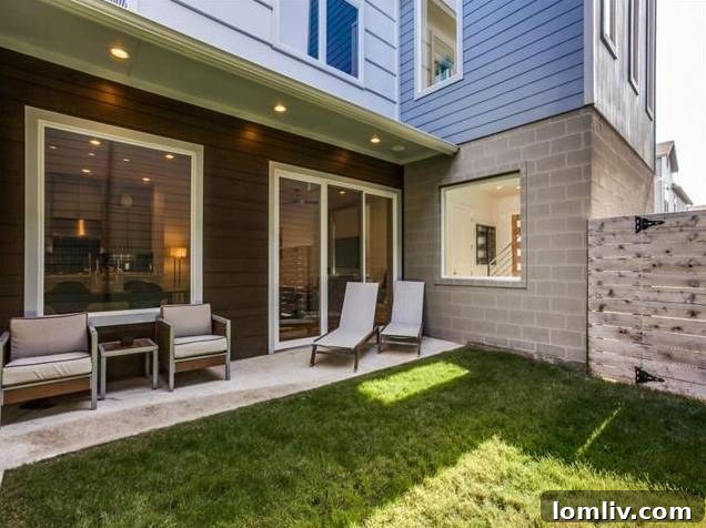 East Dallas Modern: Redefining Urban Life 15 Manicured Backyard View