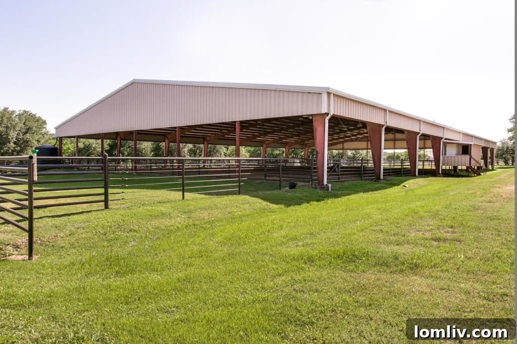 Aledo Ranch: Luxury Equestrian Haven on 20 Acres 11 Advanced Ranch Infrastructure: Wells, Rainwater Harvesting, and Backup Power