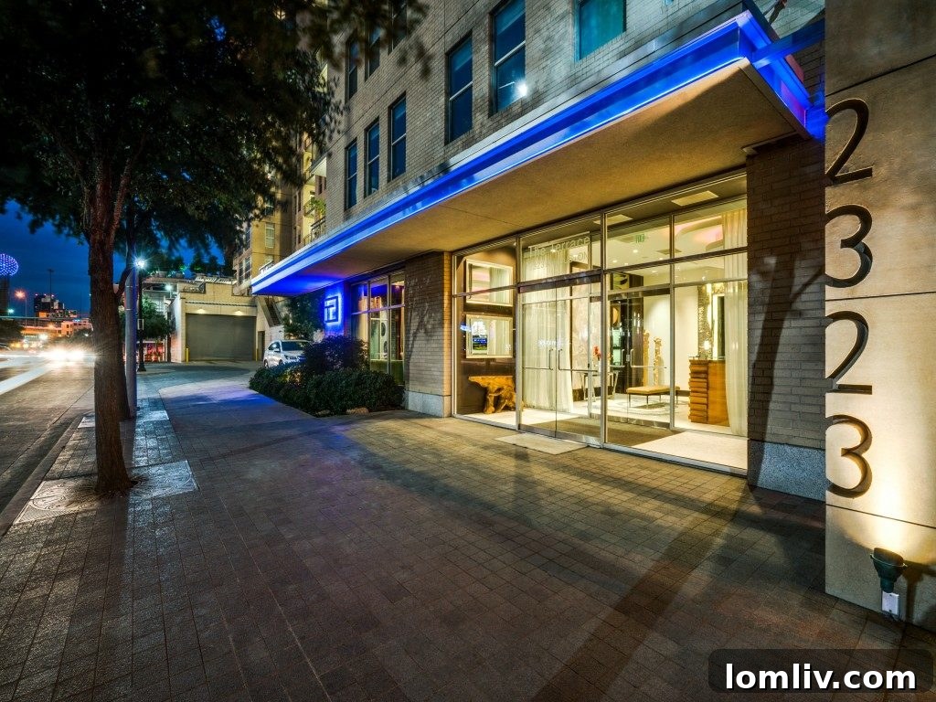 Stunning penthouse-level condo with expansive windows at The Terrace, 2323 N. Houston St., Dallas