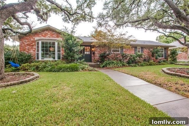 Charming traditional exterior of Caruth Meadows home