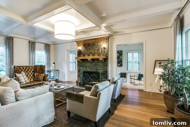 Grand entrance and interior details of 1324 W. Canterbury Ct.