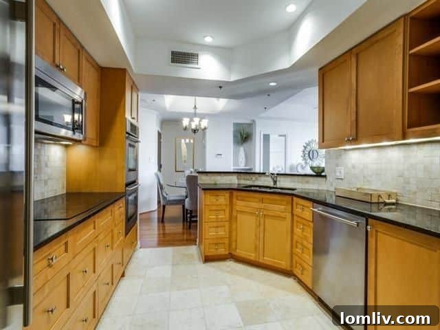 Luxurious marble bathroom, 5909 Luther Ln. Unit 900A