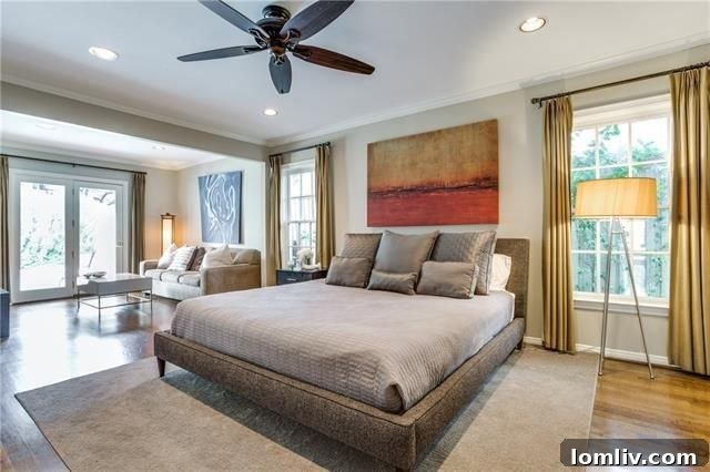 Luxurious master bathroom with white marble, 4684 S. Versailles Ave