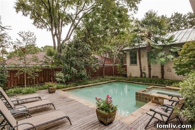 Backyard oasis with saltwater pool and spa, 6859 Avalon Ave