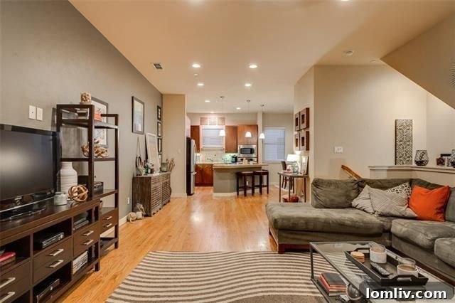 Contemporary kitchen with granite countertops, 3102-2 Ross Ave. Unit 3