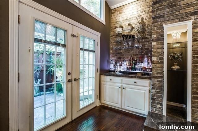 Detailed Shot of Outdoor Fireplace on Patio
