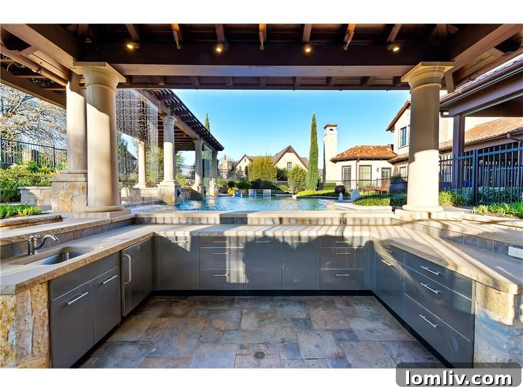 Luxury Pool and Backyard in Westlake Estate