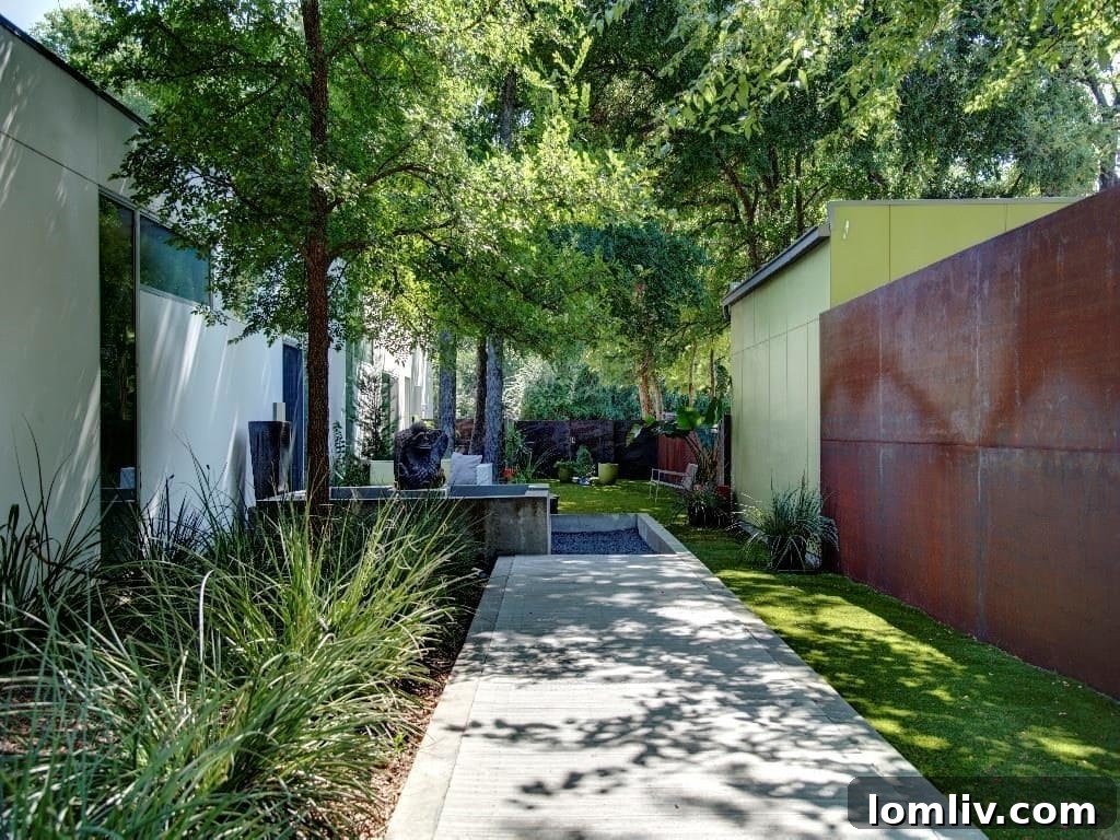 Guest bathroom with modern tiling and natural light