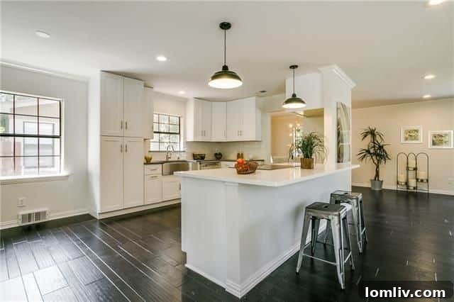 Master bedroom with sliding barn door entrance to bathroom