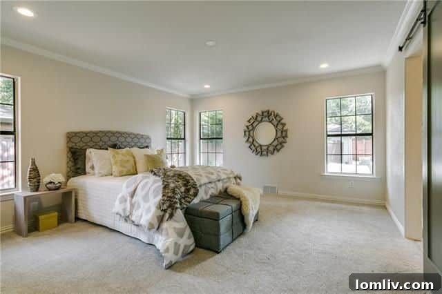 Bright and spacious secondary bedroom