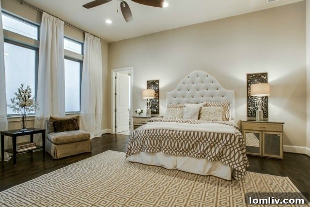 Luxurious Master Bathroom Vanity with Double Sinks