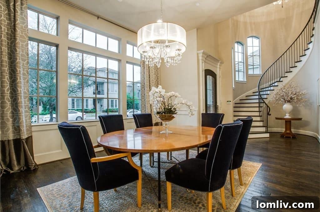 Elegant Dining Room with Natural Light Perfect for Entertaining