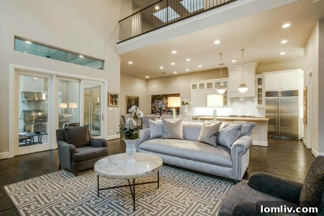 Gourmet Kitchen with Commercial-Grade Appliances and Marble Island