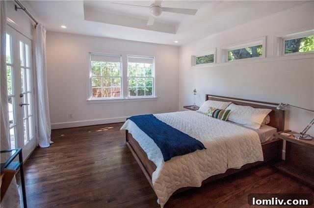 2000 Mayflower Stevens Park Estates - Master Bedroom with French Doors