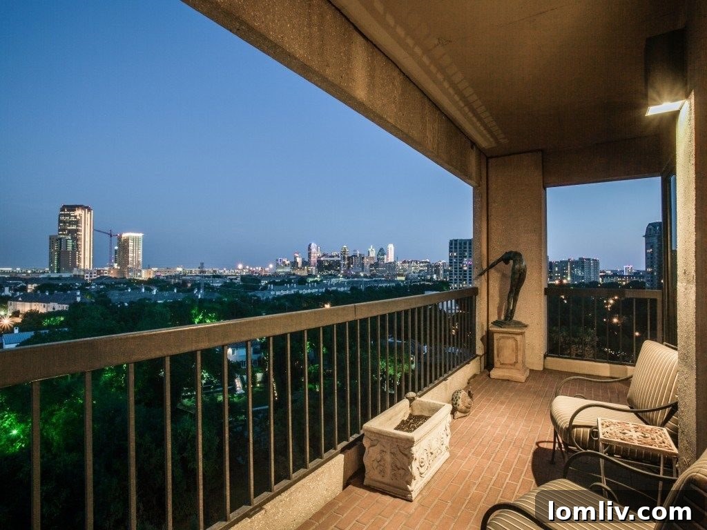 Panoramic City Views from Unit 11B at Warrington on Turtle Creek