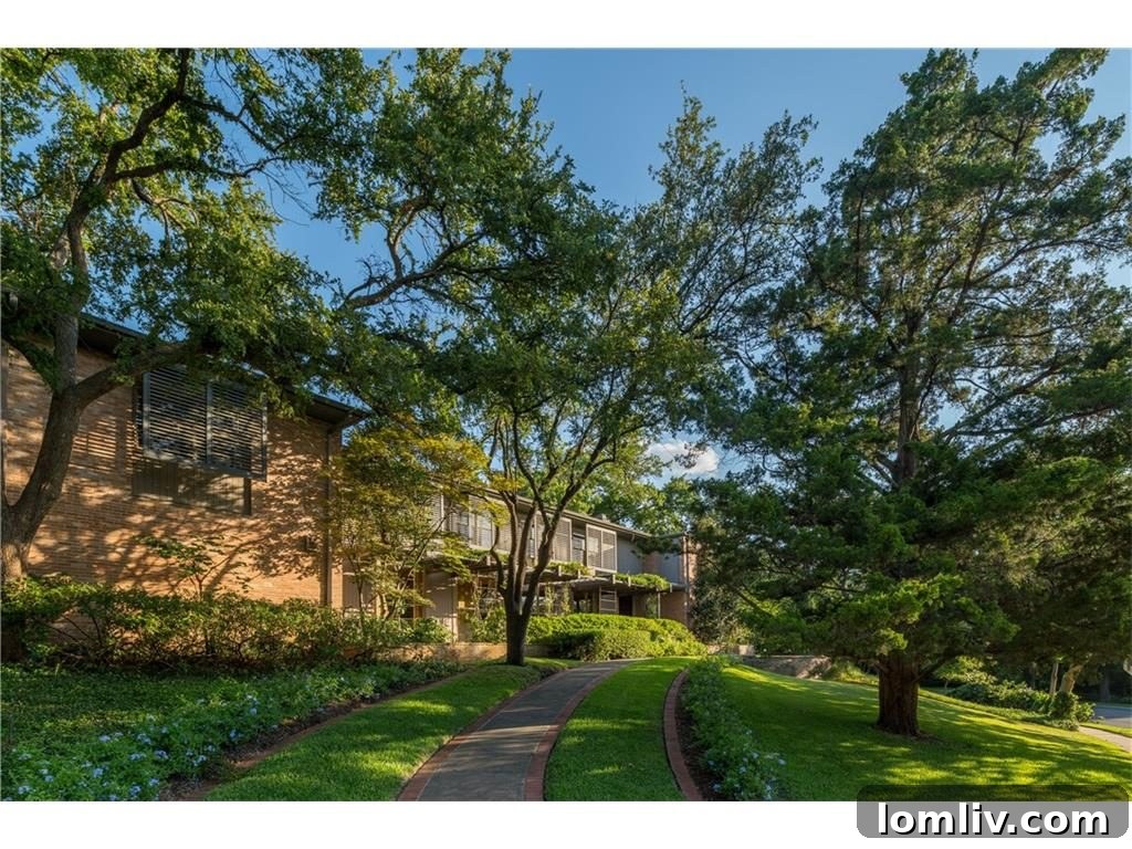 Exterior view of 3756 Armstrong Avenue, featuring its architectural lines