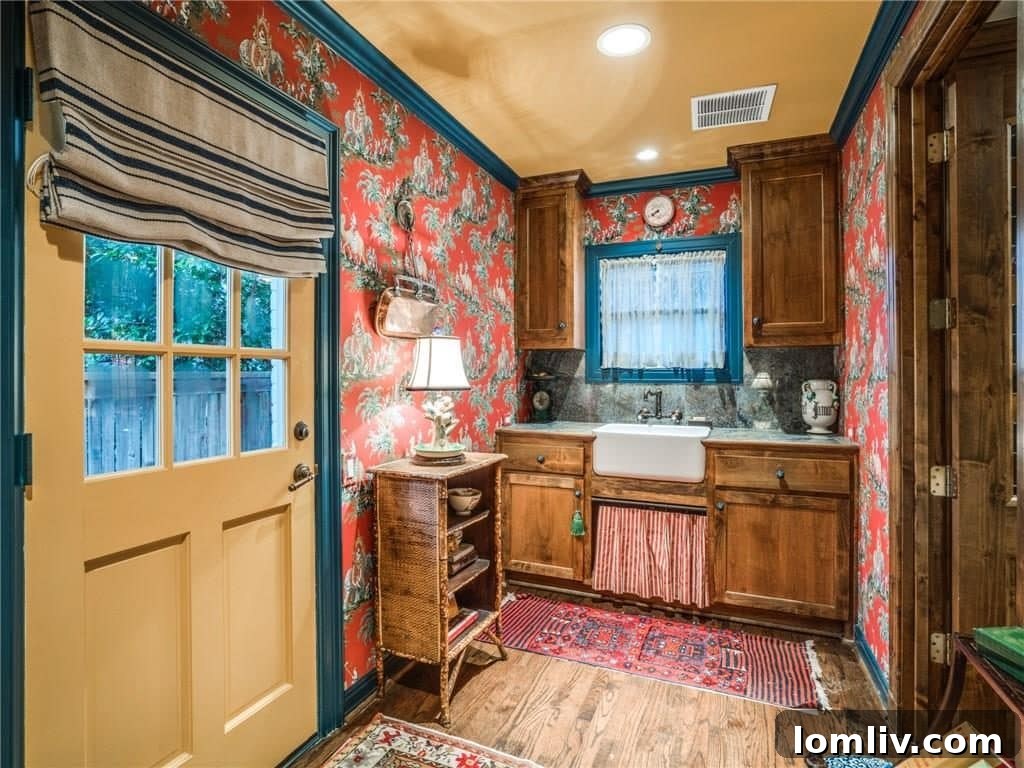 Luxurious bathroom with classic fixtures