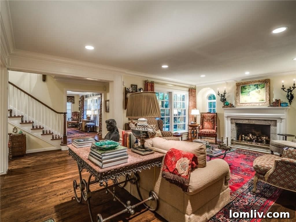 Another view of a spacious and elegant bedroom