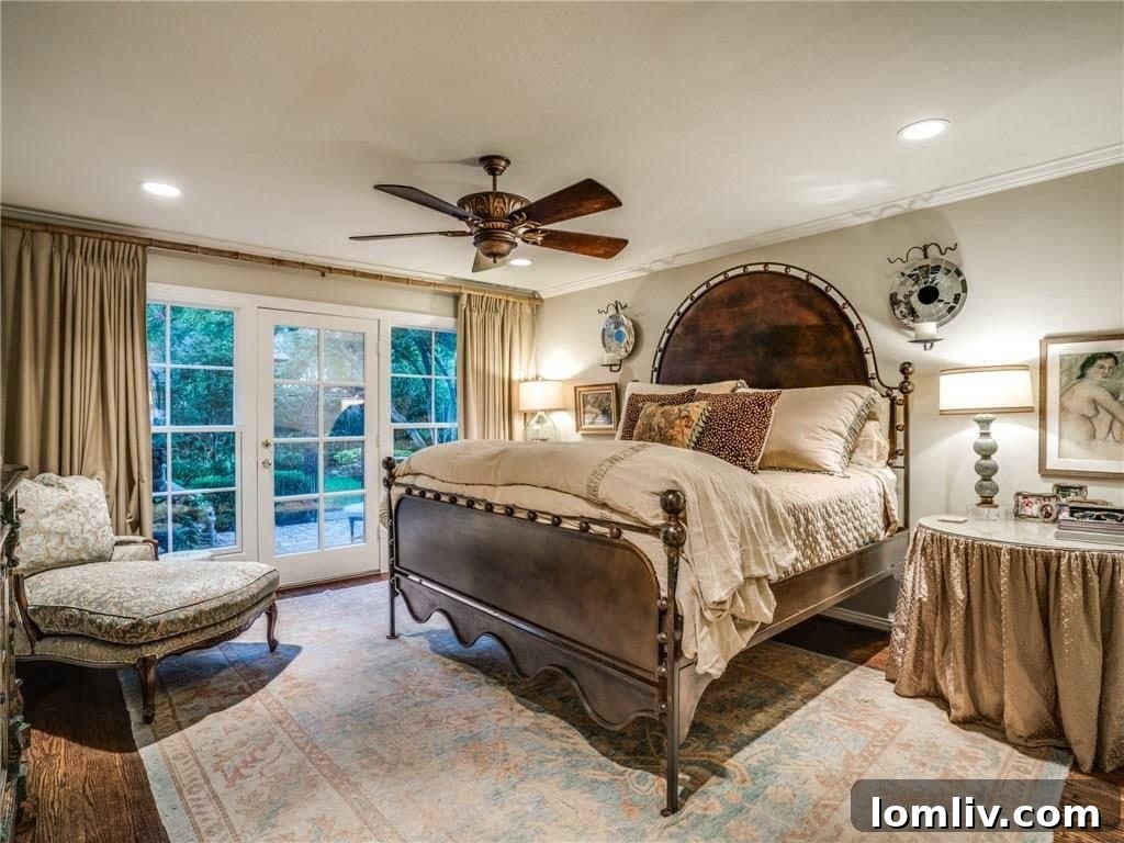 Bathroom with double vanity and classic charm