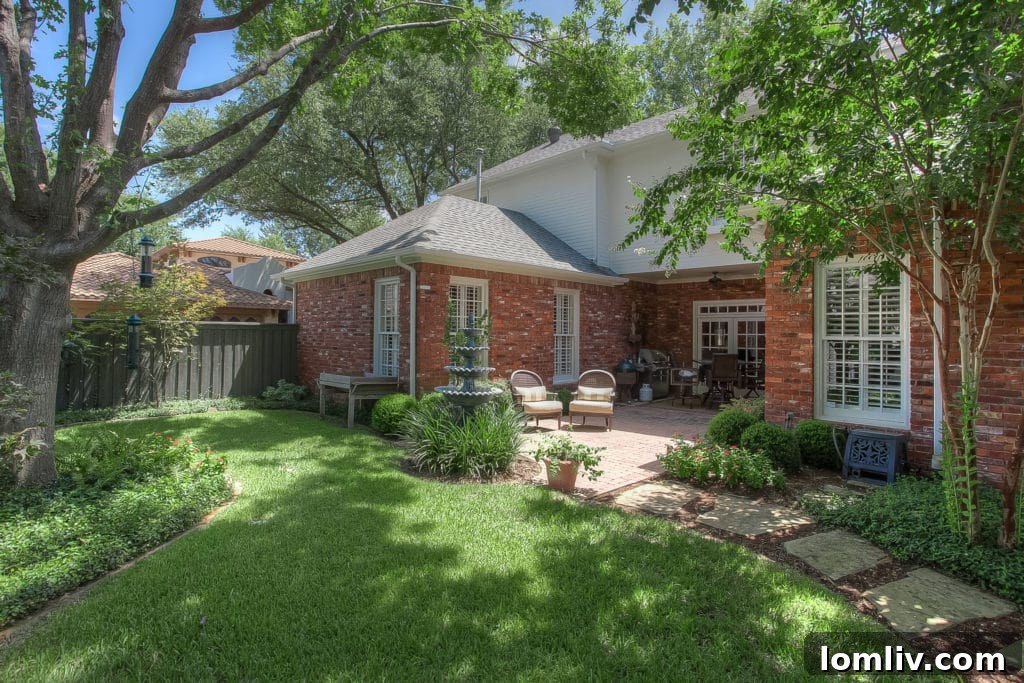 Large mature trees providing shade to the front and backyard of 2702 Heritage Hills Drive