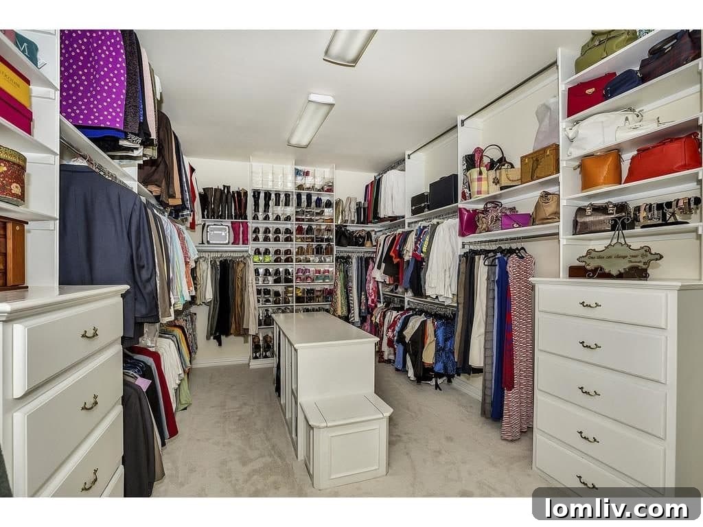 Organized Master Closet Space